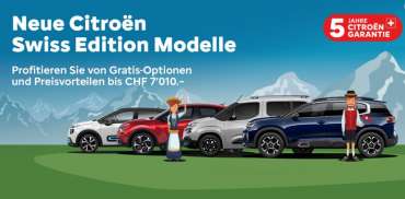 Die neuen Citroen Swiss Edition Modelle sind da